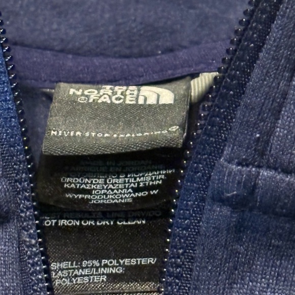 The North Face Blue Agave Softshell Fleece Full Zip Jacket - Picture 4 of 5